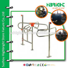 Manual combinational swing barrier gate for supermarket